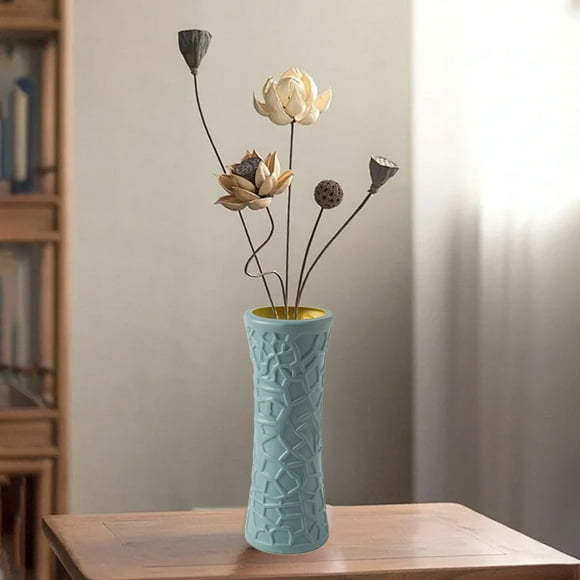 Up to 70% Off! Gspmoly Plastic Imitation Glazed Vase Living Room Flower Arrangement Tv Cabinet Decoration Dried Flower Decoration Flower Pot Flower Utensil up to 70% Off