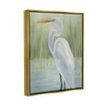 thumbnail image 3 of Stupell Industries Egret on Marsh Landscape Animals & Insects Painting Gold Floater Framed Art Print Wall Art, 25 x 31, 3 of 9