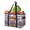 Multicolor 3, variant on Cute Highland Cow Reusable Grocery Bags, Foldable Reusable Shopping Bags, Easter Collapsible Tote Bag with Reinforced Handles for Kitchen, Picnic