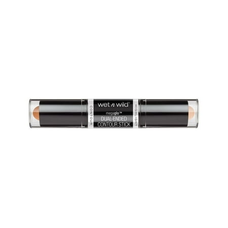 wet n wild MegaGlo Dual-Ended Contour Stick Medium/Tan, Cruelty-Free