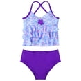 thumbnail image 3 of iiniim Big Girls Youth Two Piece Mermaid Printed Tankini Swimsuit Bathing Suit Top Swim Briefs, 3 of 7