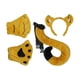 thumbnail image 3 of Conjunto de disfraces de animales, disfraz de animal, cola, Halloween, cosplay, fiesta, aro para el pelo Amarillo, 3 of 9