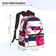 thumbnail image 4 of Picia Pink Flamingos Large Capacity Backpack Classic Style Backpack Casual Backpack Water-Resistant School Work Travel Outdoor Backpack, 4 of 8