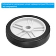 thumbnail image 4 of Unique Bargains 5.6' 2 Pack Universal Air Compressor Wheel with 0.7' Dia. Hole, 4 of 5