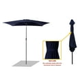 thumbnail image 4 of FLAME&SHADE 6.5 x 10 ft Rectangular Outdoor Market Patio Table Umbrella with Tilt, Navy Blue, 4 of 7