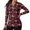 Purple Spider Pumpkin, variant on Jeiento Women's Golf Shirts, Moisture Wicking, Pink Snowman House Leisure Tops, Long Sleeve V Neck Quick Dry Breathable Top for Yoga, Hiking and Winter Leisure