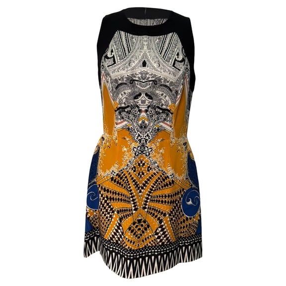 Pre-Owned Etro Baroque-inspired Mini Dress in Multicolor