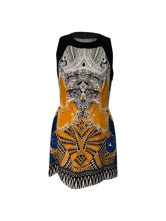 Pre-Owned Etro Baroque-inspired Mini Dress in Multicolor