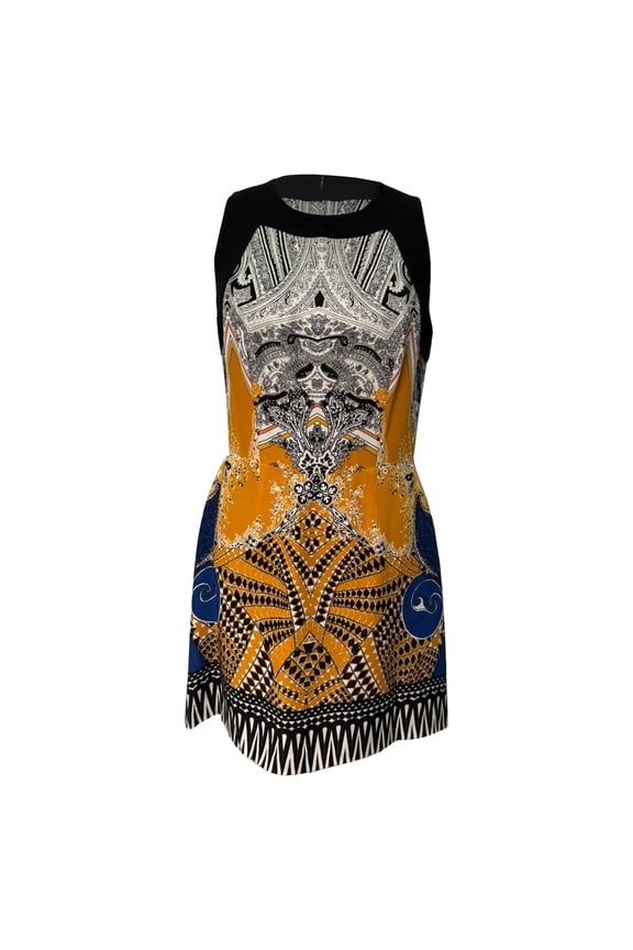 Pre-Owned Etro Baroque-inspired Mini Dress in Multicolor