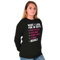 thumbnail image 3 of Funny What I Look In Guys Beagle Dog Women's Long Sleeve T Shirt Brisco Brands L, 3 of 6