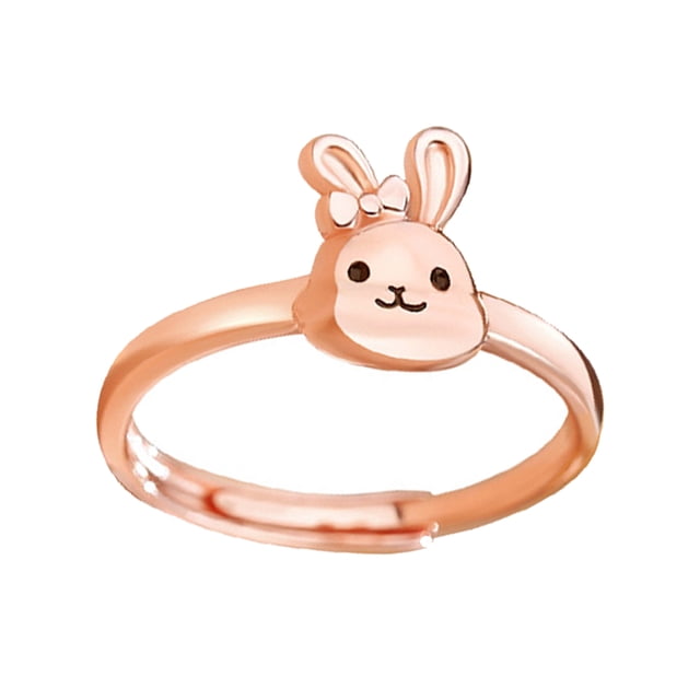 Guardurnaity Anillo de plata con forma de Animal para mujer, repuesto ajustable de extremo abierto para niñas y mujeres, anillos de fiesta adorables que no Ropa, zapatos y accesorios Miscelánea Guardurnaity AP017642-00