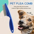 thumbnail image 2 of Aruwei 2Pcs Pet Flea Comb Stainless Steel Tear Stain Removal Grooming Brush for Dogs and Puppies, 2 of 6