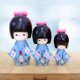 thumbnail image 3 of 3 Uds Muñeca Japonesa Creativa Regalo Coleccionable Muñecas Decoración Hecha a Mano Adornos para Decoración Adornos Navidad Regalos de Mesa Azul SM SunniMix muñecas japonesas, 3 of 8