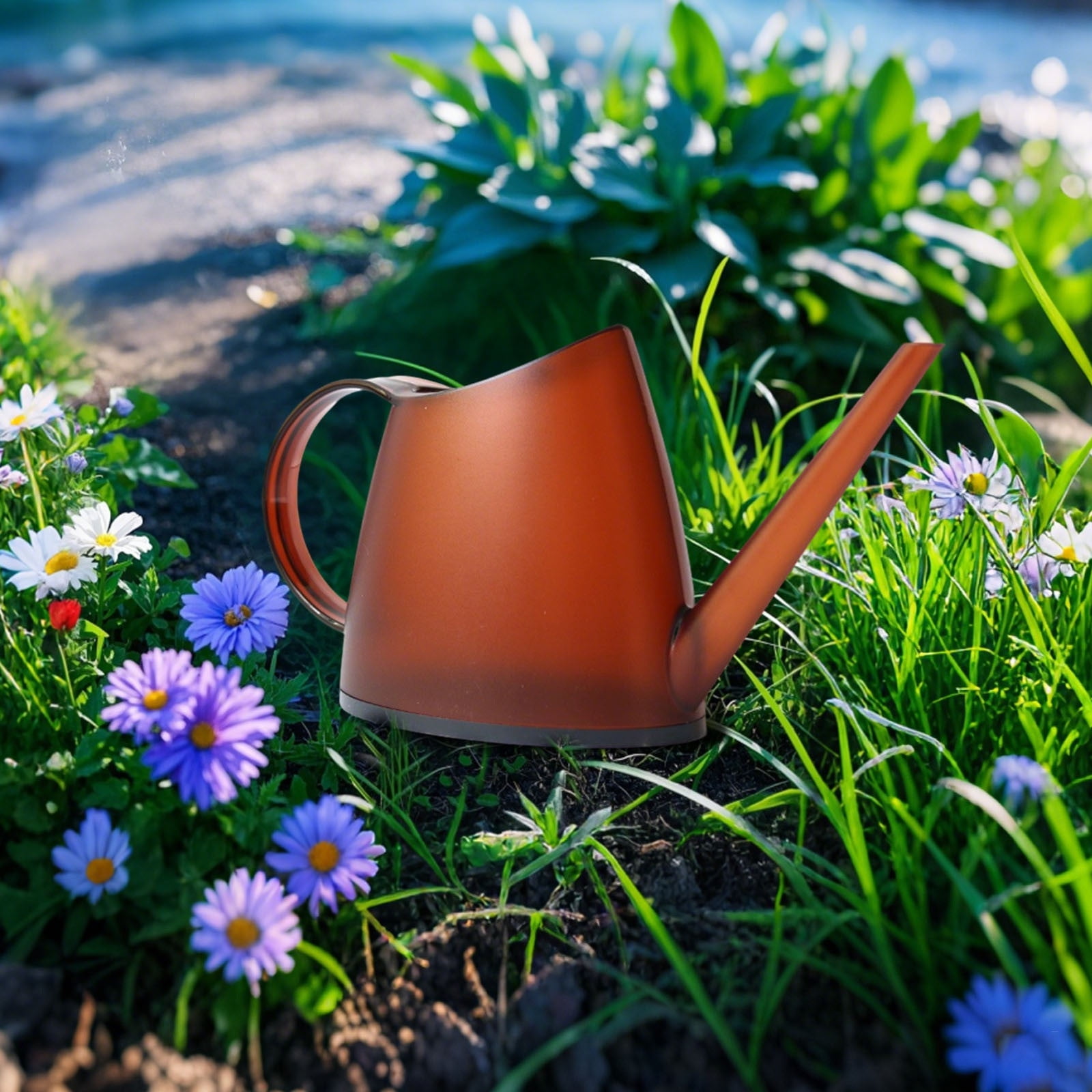14L Indoor Garden Watering Can with Long Spout Transparent Jug for Care