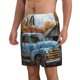 thumbnail image 2 of Fotbe Rustic Vintage Truck Autumn Trajes de Baño Estampados para Hombre, Shorts de Verano de Secado Rápido, Ropa de Playa, Bañadores-3X-Large, 2 of 6