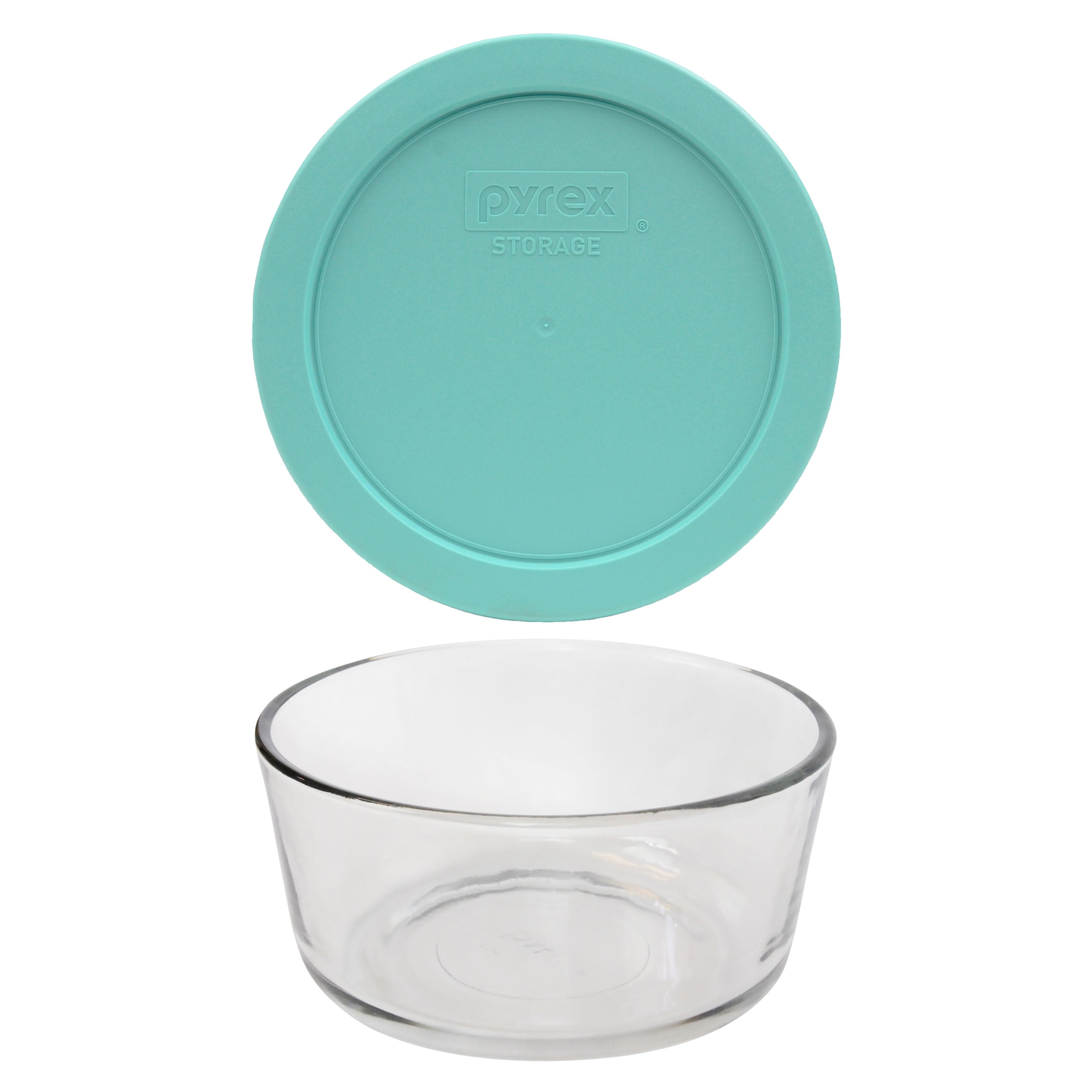 Pyrex 7201-PC Round 4 Cup Storage Lid for Glass Bowls 1, Turquoise 