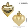 thumbnail image 4 of 24PCS Christmas Decoration Heart Shape Hanging Ornaments for Valentine's Day Wedding Christmas Tree Party Supplies, 4 of 13