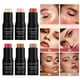 thumbnail image 2 of Maquillaje 6 colores Contour Shading Waterproof Natural Blush Stick V-face Nourish Glitter Highlighter, 2 of 5