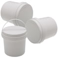 thumbnail image 1 of SKISUNO 3pcs Candy Display Containers White PP Storage Round Bucket for Kids Room Organization, 1 of 8