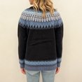 thumbnail image 5 of JUUNthy Womens Cardigan Sweater, Crew Neck Button Down Long Sleeve Vintage Floral Knit Casual Outwear Beige L, 5 of 11