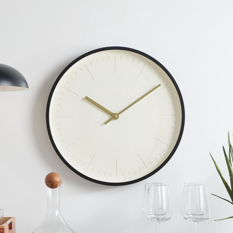 Better Homes & Gardens 20-Inch Modern Wall Clock, Black photo 8