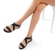 thumbnail image 4 of Sandalia DREAM PAIRS ELÁSTICA Talla 6 Negra con Tira Elástica, 4 of 5
