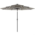 thumbnail image 1 of Outsunny 9.3 ft Patio Umbrella with Solar Lights, Cover, Outdoor Parasol, 1 of 10