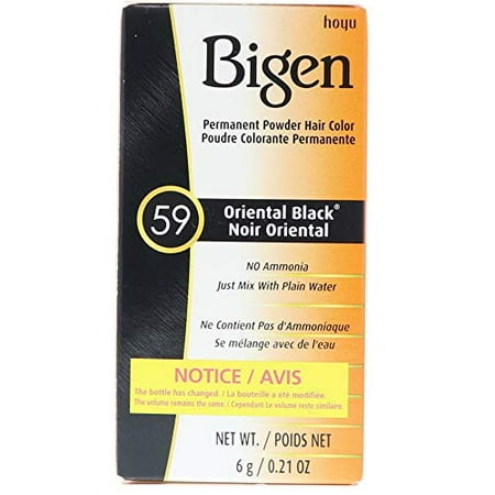 Bigen Permanent Powder Hair Color 59 Oriental Black ...
