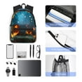 thumbnail image 6 of Fotbe Spooky Halloween Lightweight Casual Laptop Backpack for Men and Women, Daily use Waterproof backpack, Backpack for College, 6 of 8
