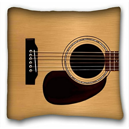 Dynarette Guitar Cushion - WinHome Spruce Top Acoustic Guitar Throw Custom Throw Pillow Case Personalized Cushion Cover Pillowcase Square Pillow Cover Sofa Size 18x18 Inches Two Side
