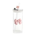 thumbnail image 1 of BotaniNest Tasse Carrée en Verre Transparent en Forme d'Arc avec Couvercle et Poignée, Convient aux Filles, Tasse à Café Résistante à la Chaleur, 1 of 6