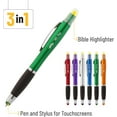 thumbnail image 3 of Mr. Pen- Bible Highlighter With Pen and Stylus for Touchscreens, 3 in 1, 6 pcs, Colorful Barrels, Yellow Highlighter, 3 of 5