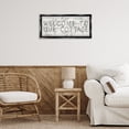 thumbnail image 2 of Stupell Industries Rustic Cottage Welcome Quotes and Sayings Painting Black Floater Framed Canvas Art Print Wall Art, 25 x 11, 2 of 9