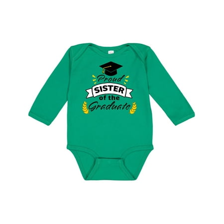 

Inktastic Proud Sister Of The Graduate-Family Graduation Gift Baby Boy or Baby Girl Long Sleeve Bodysuit