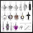 thumbnail image 3 of Urna de recuerdo Ecation de acero inoxidable, 15 unidades, color morado, 3 of 8
