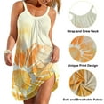 thumbnail image 3 of Frontwalk Plus Size Summer Sun Dress for Women Casual Beach Bikini Cover Up Swimsuit Sleeveless Pleated T Shirt Mini Dress, 3 of 5