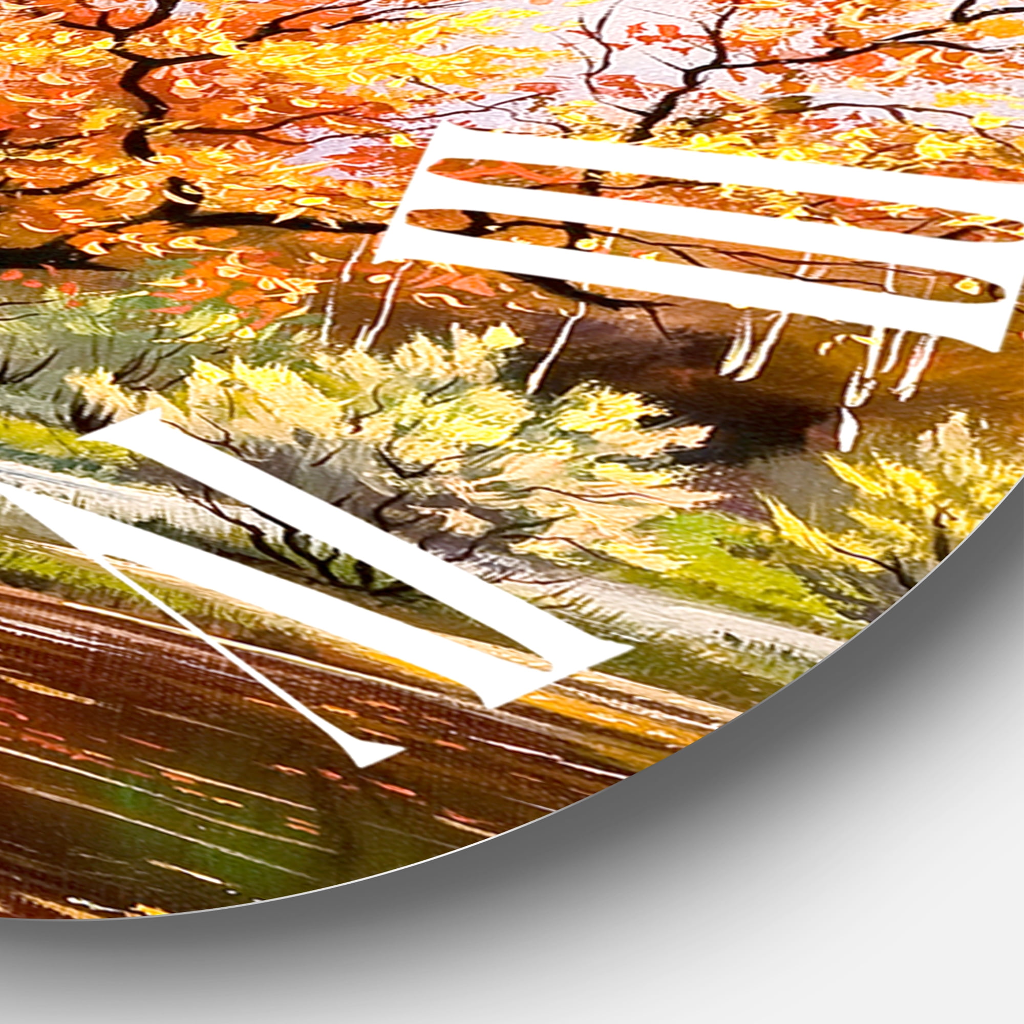 Designart 1 in Quartz Country Wall Clock