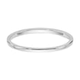 thumbnail image 5 of Solid 14K White Gold Wedding Band Ring Size 8, 5 of 7