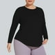 thumbnail image 5 of Sudadera con capucha de viaje,Camiseta deportiva de manga larga para mujer, transpirable, elástica en cuatro direcciones, absorbe la humedad, corte holgado para fitness y uso informal, sopatenor, 5 of 7
