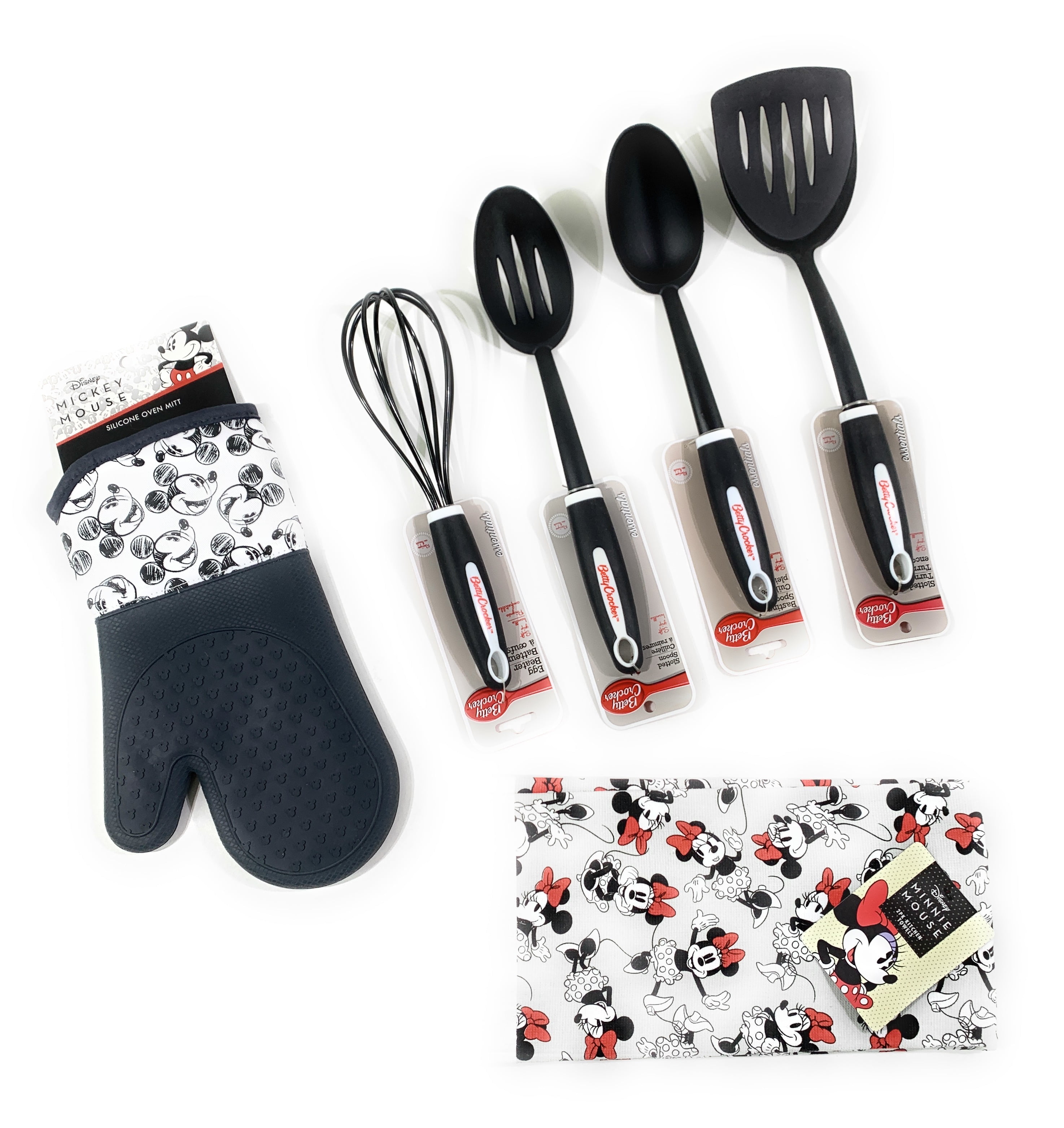 Disney Kitchen Gift Set! Silicon Trivets + Towels + Cooking Tools