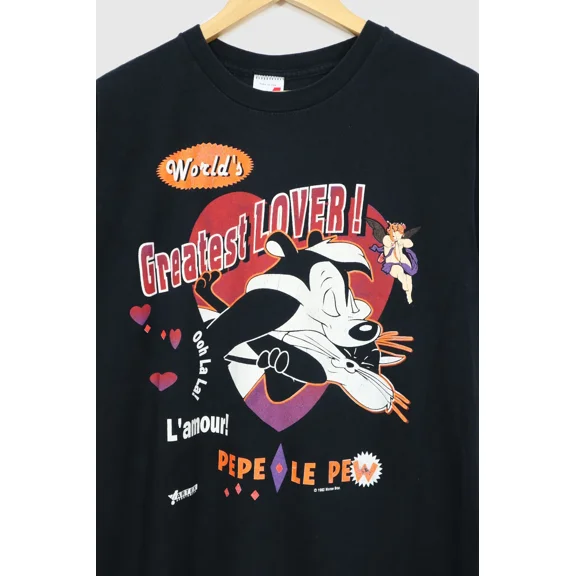 RARE Vintage Pepe Le Pew Worlds Greatest Lover Tee