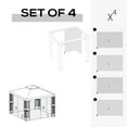 thumbnail image 3 of Replacement Mosquito Netting Replacement Gazebo Netting Universal Replacement Mesh Netting Screen Walls for 10x10 Ft Canopy Tent,Grey, 3 of 5