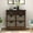 Espresso, variant on Cfowner Storage Cabinet with 2 Drawers and 4 Rattan Baskets, 28" Rustic Sofa Console End Table with Large Storage Space for Entryway Dining Room Living Room, Acacia Wood Frame with MDF Panels