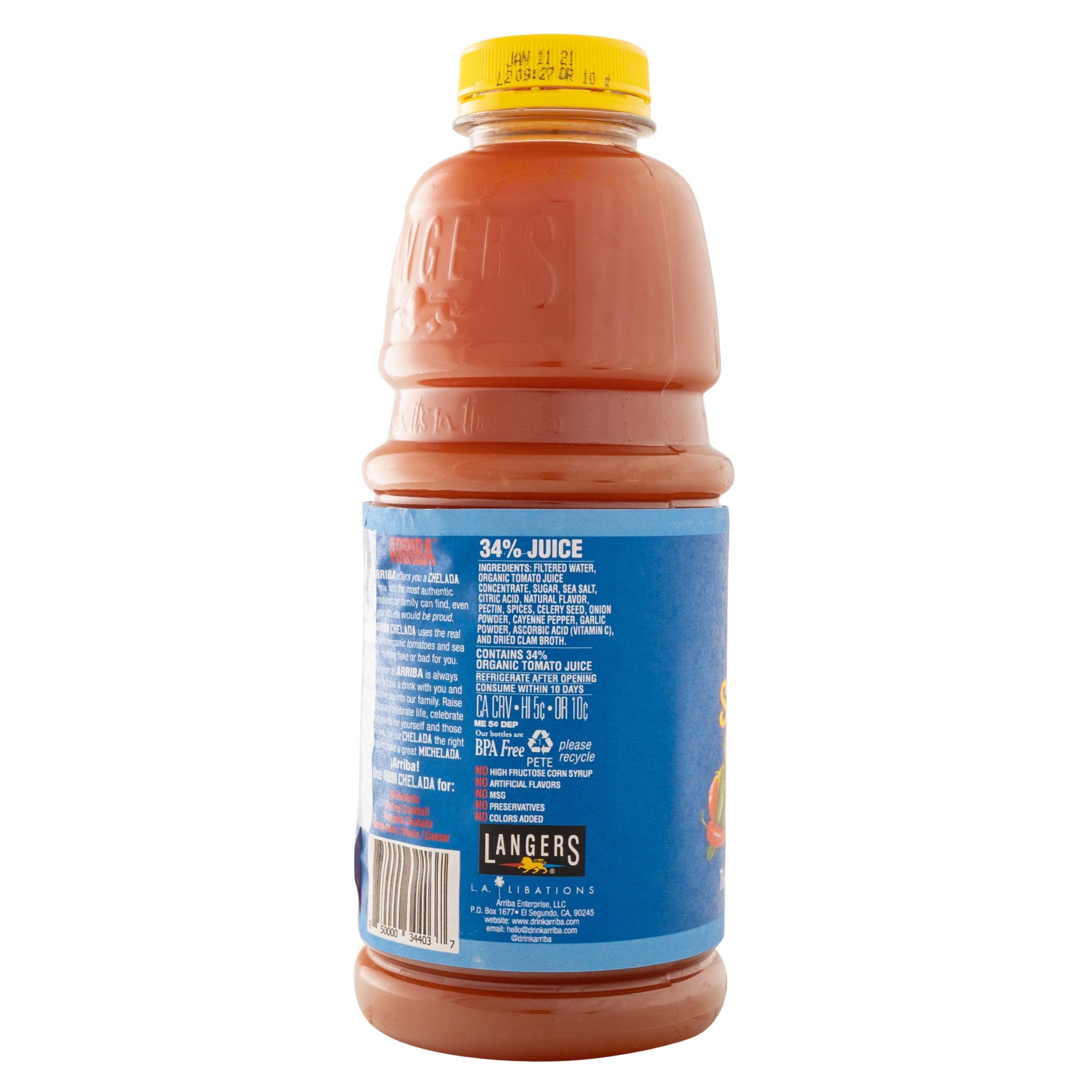 (4 pack) Arriba Spicy Clam & Sea Salt Chelada, 32 fl oz