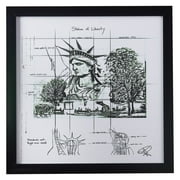 MoDRN Black and White Framed Art Print