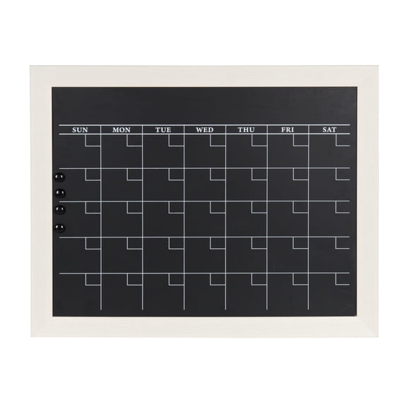 DesignOvation Beatrice Framed Magnetic Chalkboard Monthly Calendar
