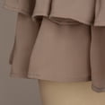 thumbnail image 5 of larppty Women's Multi-Layered Ruffle Skort with Beaded Drawstring - High Waisted Flowy Mini Skort for Country Concert, Golf, Tennis, Teen Girls & Casual Wear（Khaki， M）, 5 of 9
