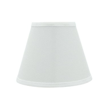 Aspen Creative 32428 Transitional Hardback Empire Shaped Spider Construction Lamp Shade in White, 9" wide (5" x 9" x 7")