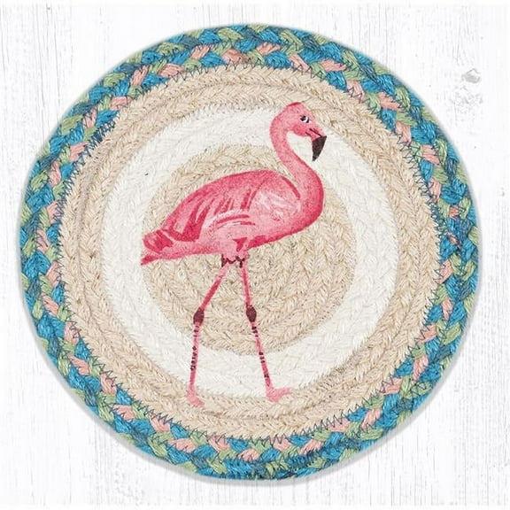 Capitol Importing 80-586PF 10 x 10 in. MSPR-586 Pink Flamingo Printed Round Trivet