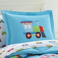 thumbnail image 4 of Wildkin Kids 7 Pc Full Microfiber Bed in a Bag for Boys & Girls (Trains, Planes & Trucks Blue), 4 of 9